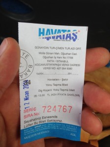 Bus Ticket von Havatas